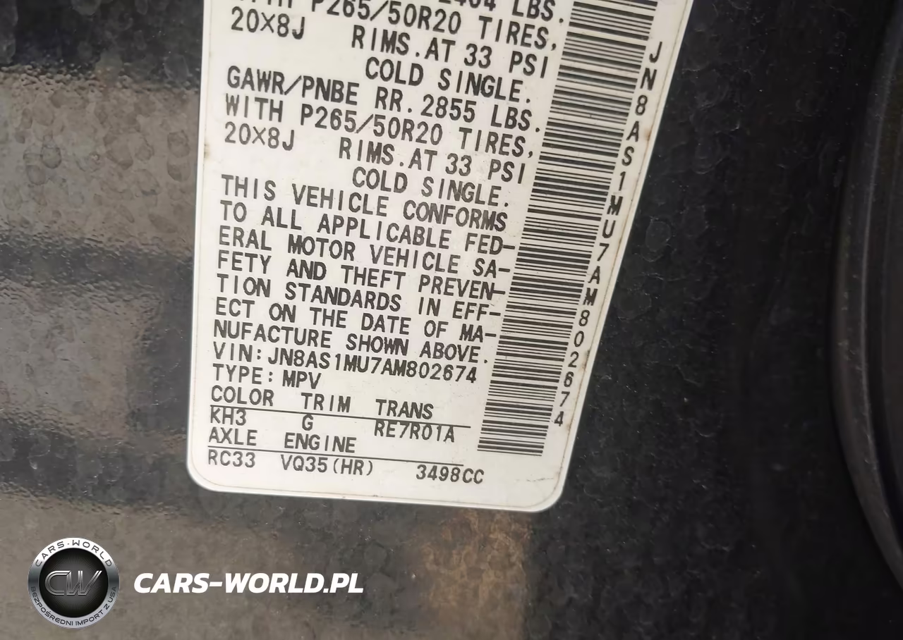 2010 Infiniti Fx35 VIN:JN8AS1MU7AM802674 - 9