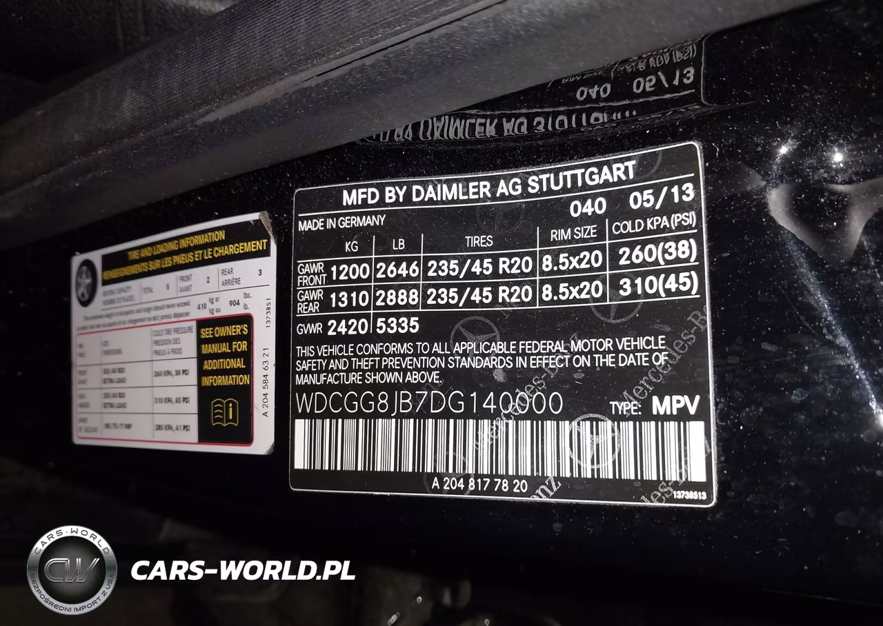 2013 Mercedes-Benz Glk 350 4Matic VIN:WDCGG8JB7DG140000 - 9