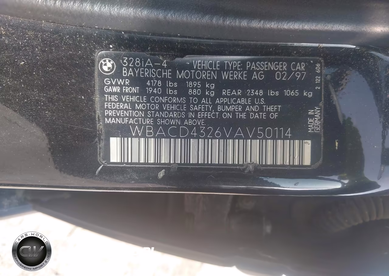 1997 BMW 328I VIN:WBACD4326VAV50114 - 9