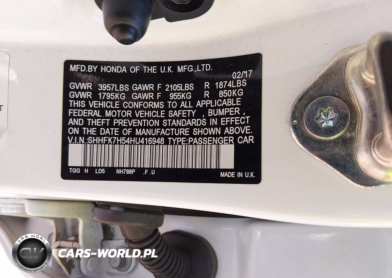 2017 Honda Civic Ex VIN:SHHFK7H54HU416948 - 8