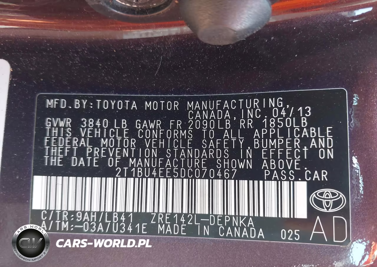 2013 Toyota Corolla Le Special Edition VIN:2T1BU4EE5DC070467 - 9