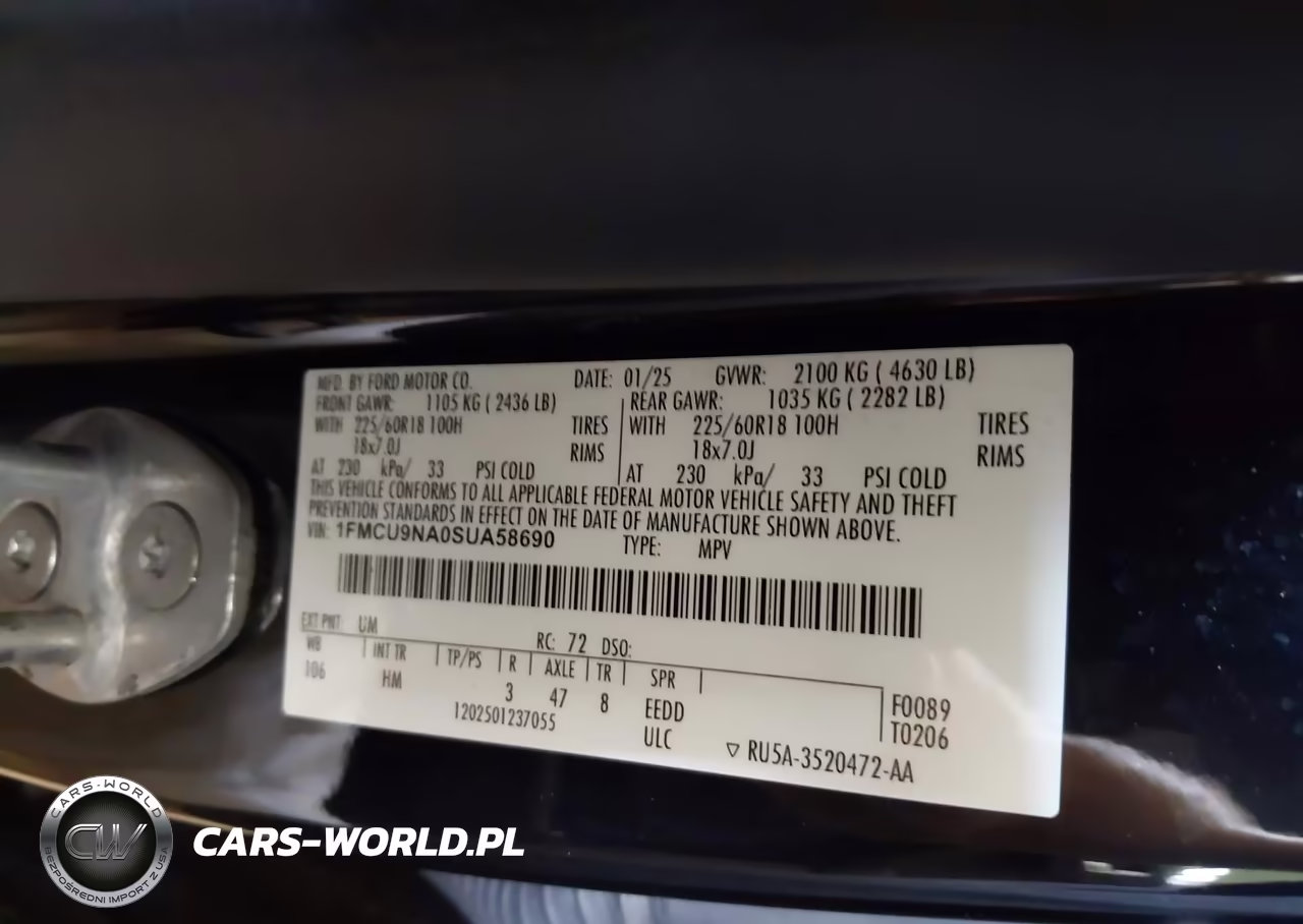 2025 Ford Escape St Line Select VIN:1FMCU9NA0SUA58690 - 9