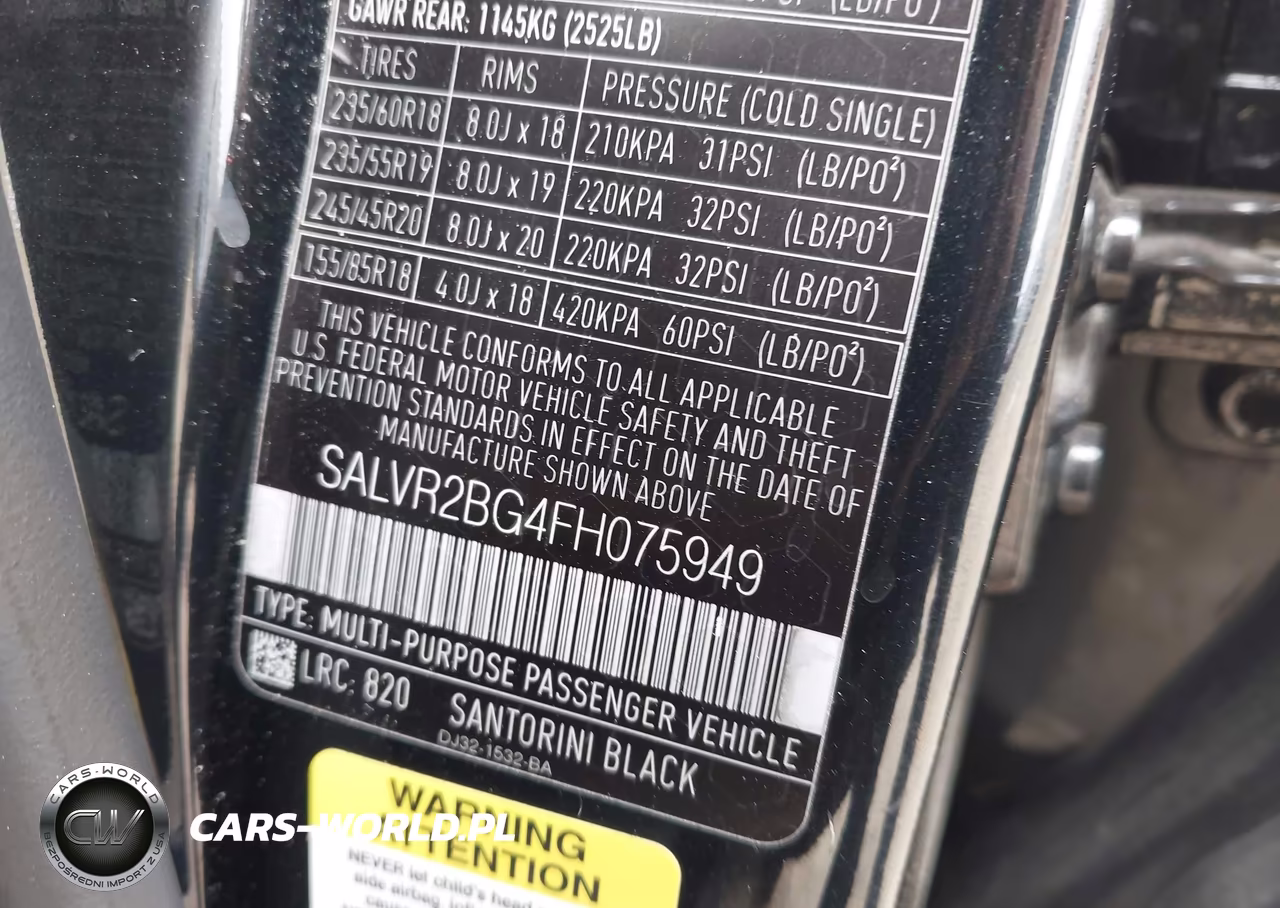 2015 Land Rover Range Rover Evoque Pure VIN:SALVR2BG4FH075949 - 9