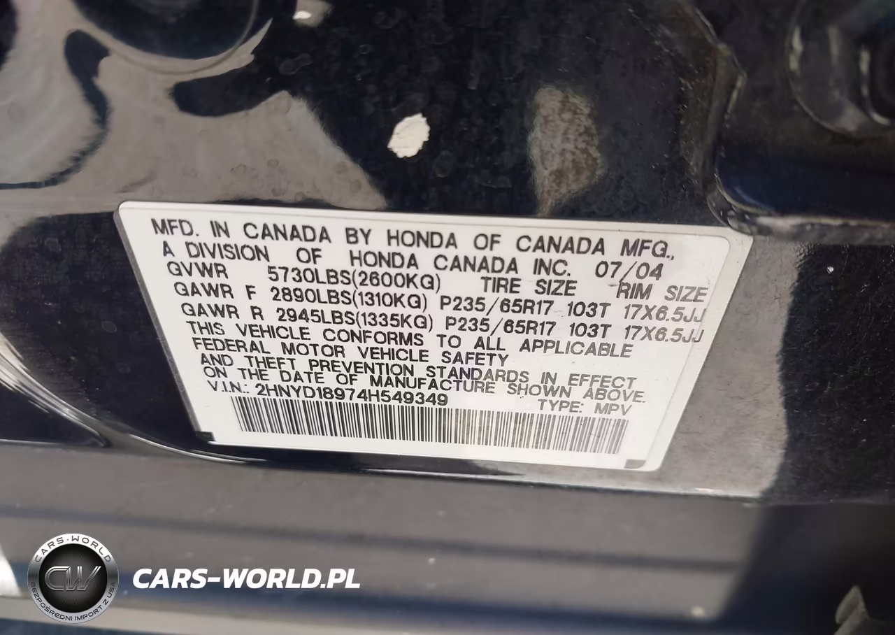2004 Acura Mdx VIN:2HNYD18974H549349 - 9
