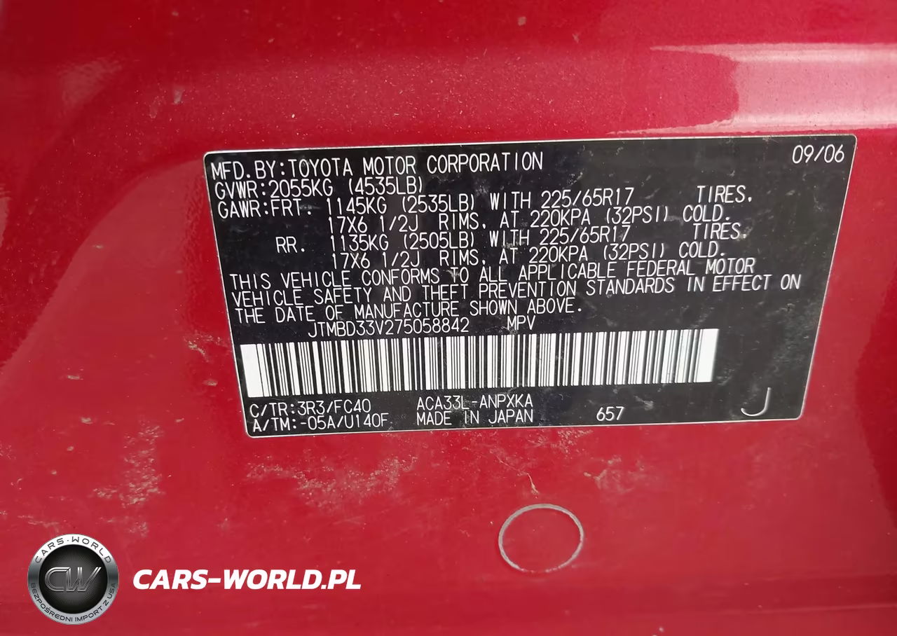 2007 Toyota Rav4 VIN:JTMBD33V275058842 - 9