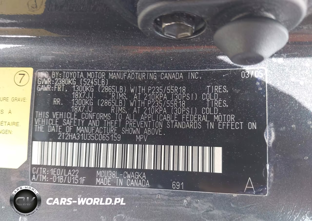 2005 Lexus Rx 330 VIN:2T2HA31U35C065159 - 9