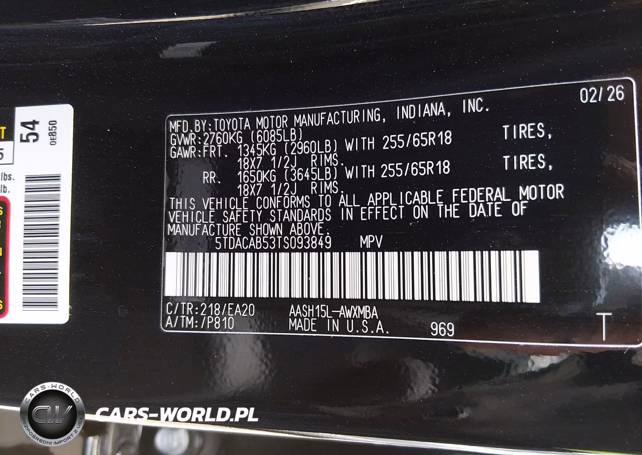 2026 Toyota Grand Highlander Hybrid Xle VIN:5TDACAB53TS093849 - 9