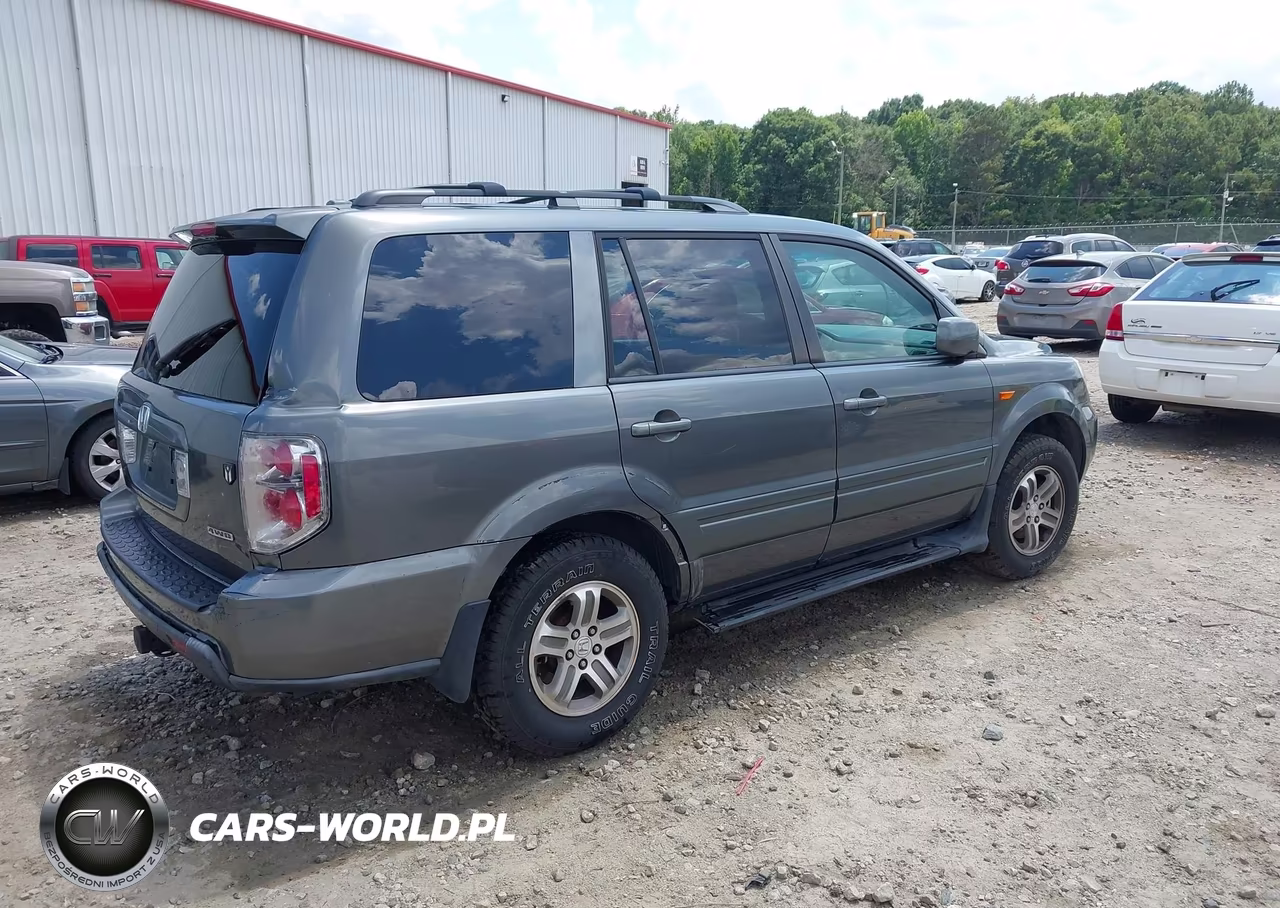 2007 Honda Pilot Ex-L VIN:2HKYF18637H533988 - 4