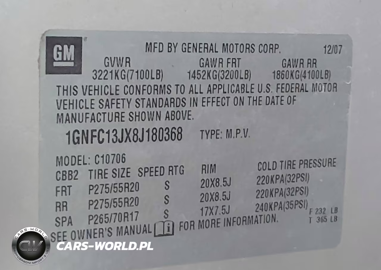 2008 Chevrolet Tahoe Lt VIN:1GNFC13JX8J180368 - 9