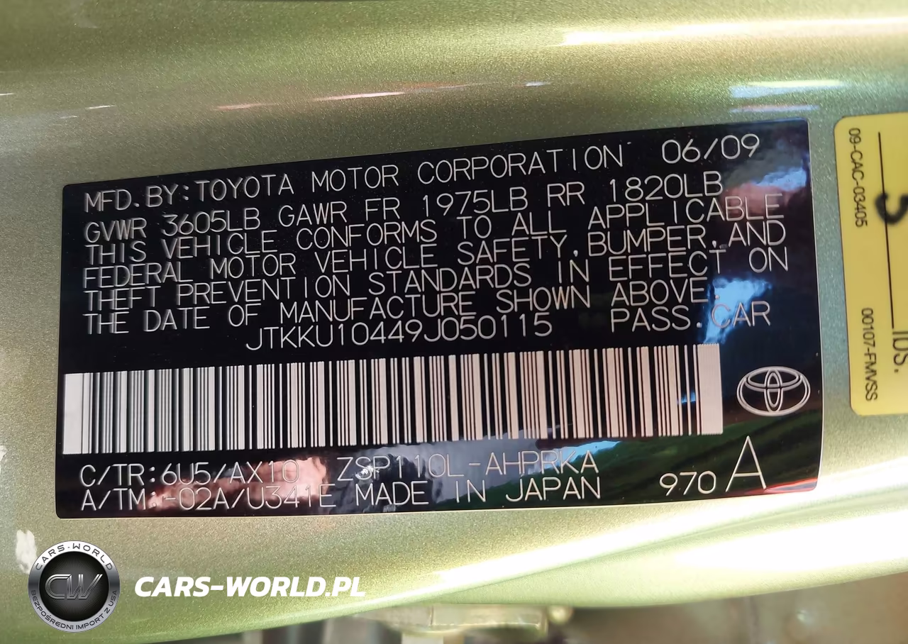 2009 Scion Xd VIN:JTKKU10449J050115 - 9