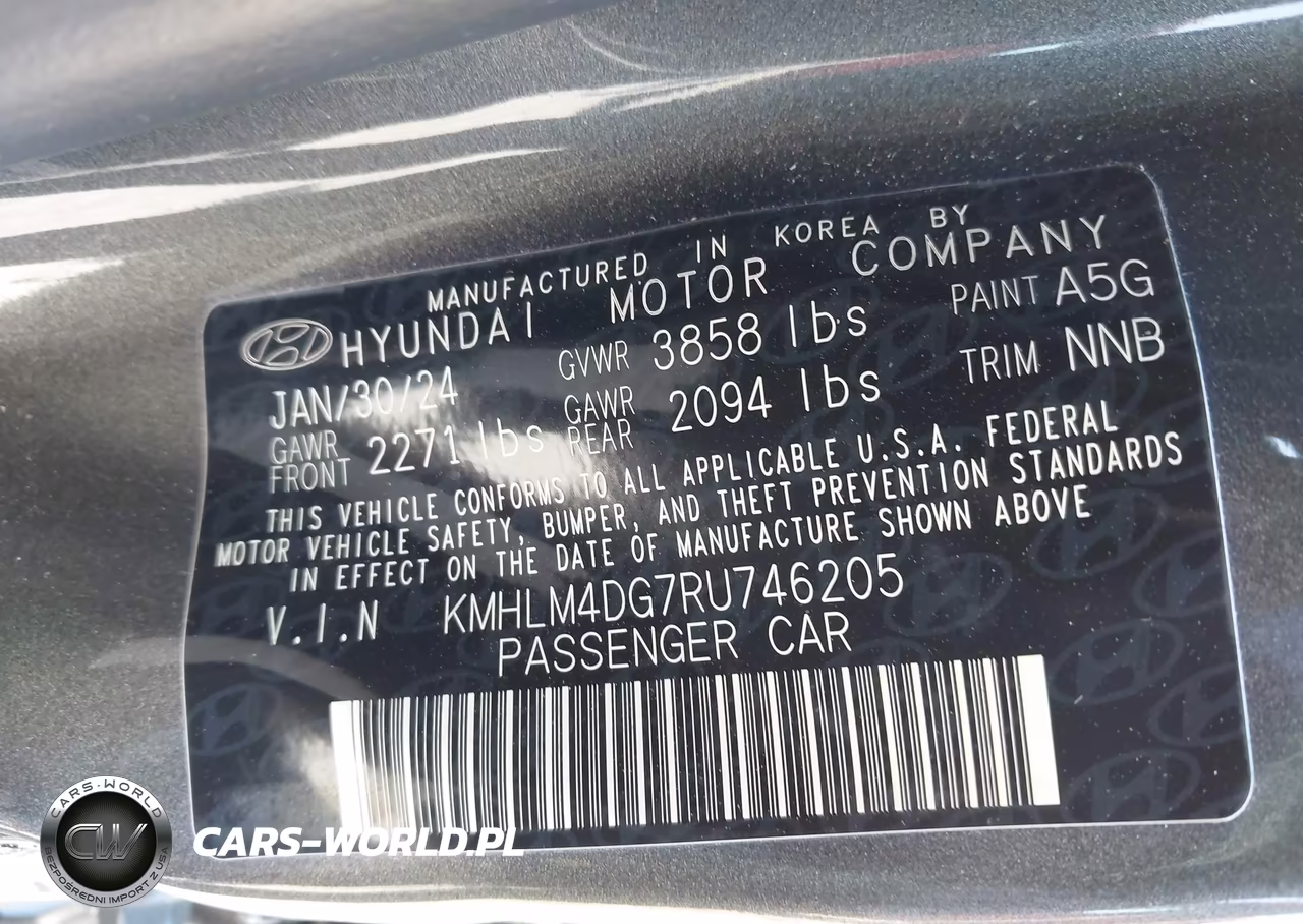 2024 Hyundai Elantra Sel VIN:KMHLM4DG7RU746205 - 9