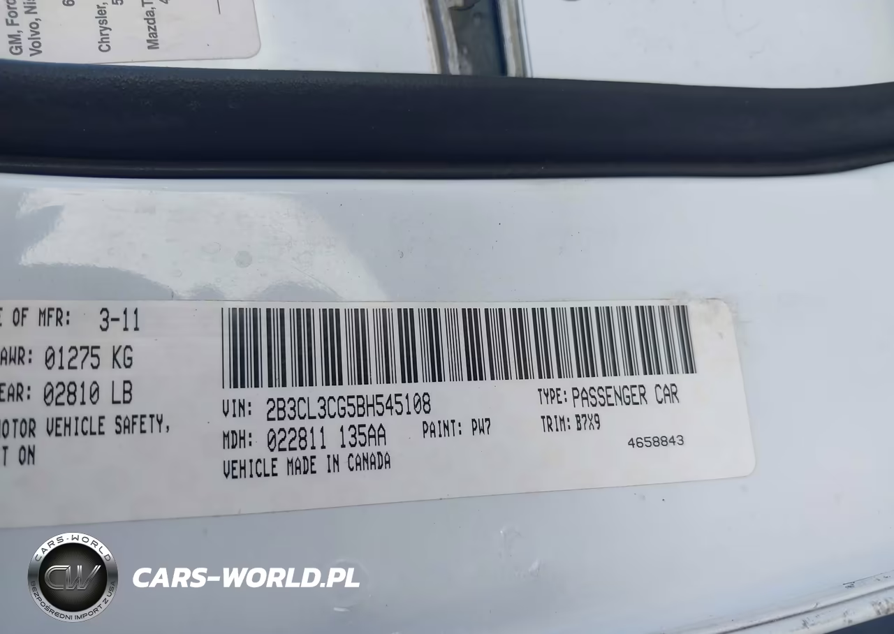 2011 Dodge Charger VIN:2B3CL3CG5BH545108 - 9