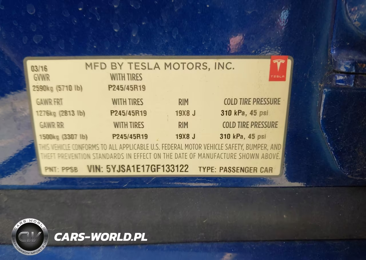 2016 Tesla Model S 60-70-75-85 VIN:5YJSA1E17GF133122 - 9