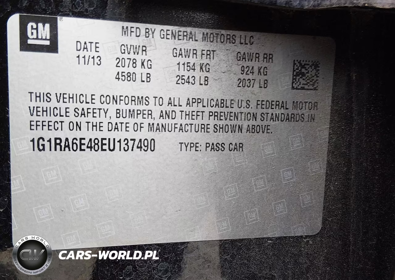 2014 Chevrolet Volt VIN:1G1RA6E48EU137490 - 9
