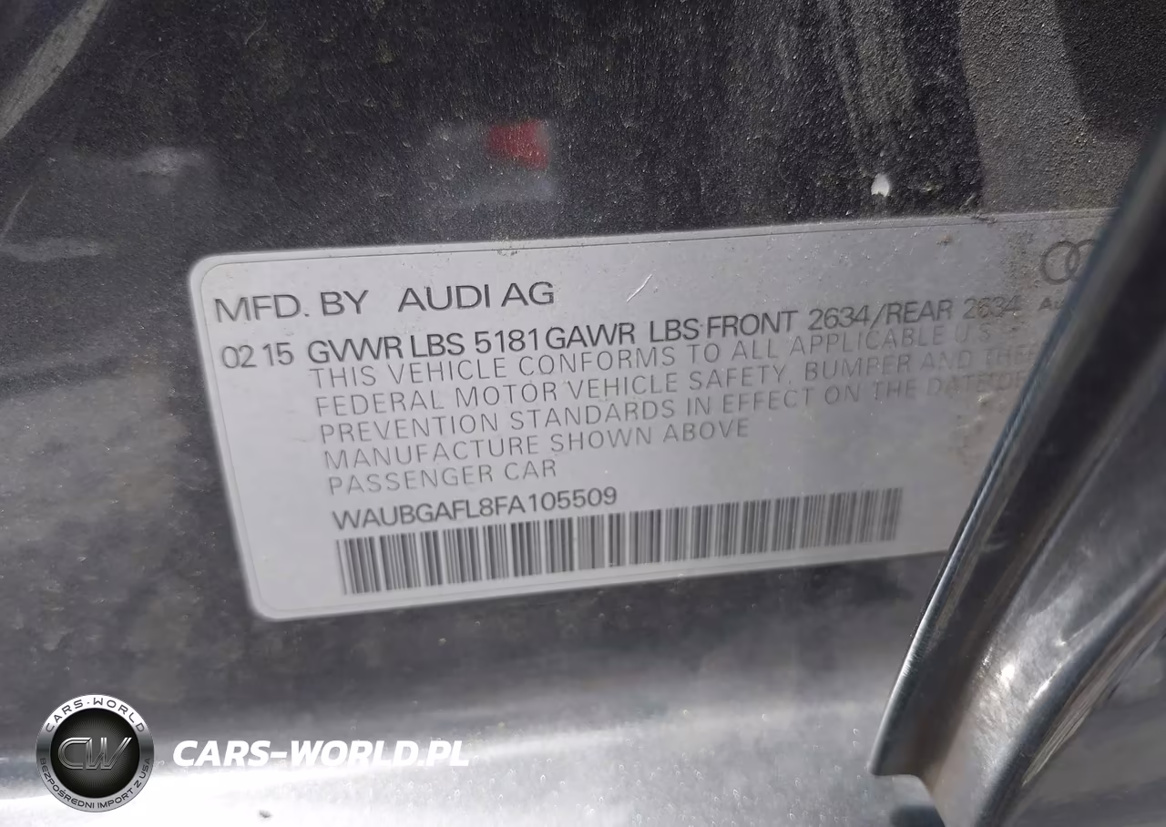 2015 Audi S4 3.0T Premium Plus VIN:WAUBGAFL8FA105509 - 9