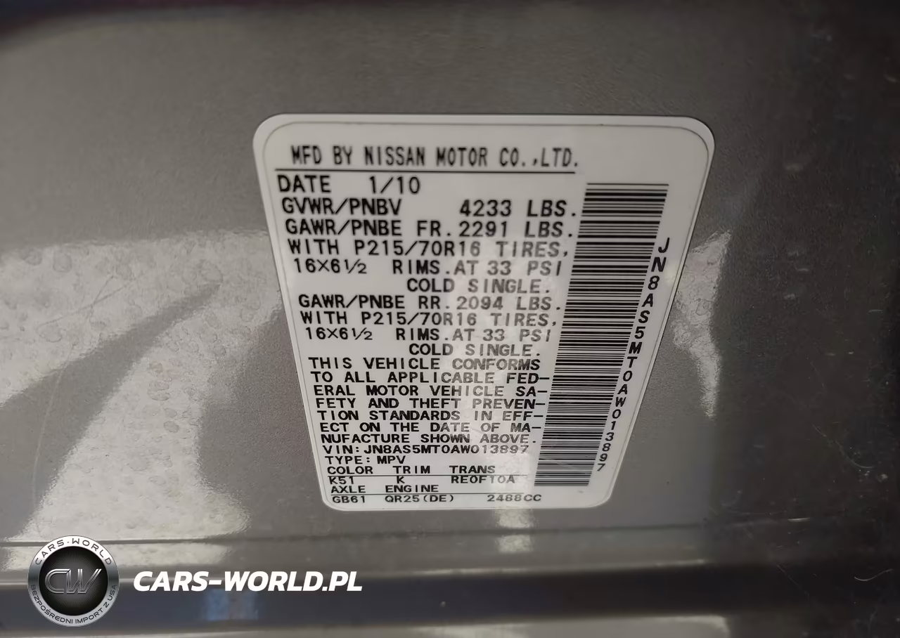 2010 Nissan Rogue S VIN:JN8AS5MT0AW013897 - 9