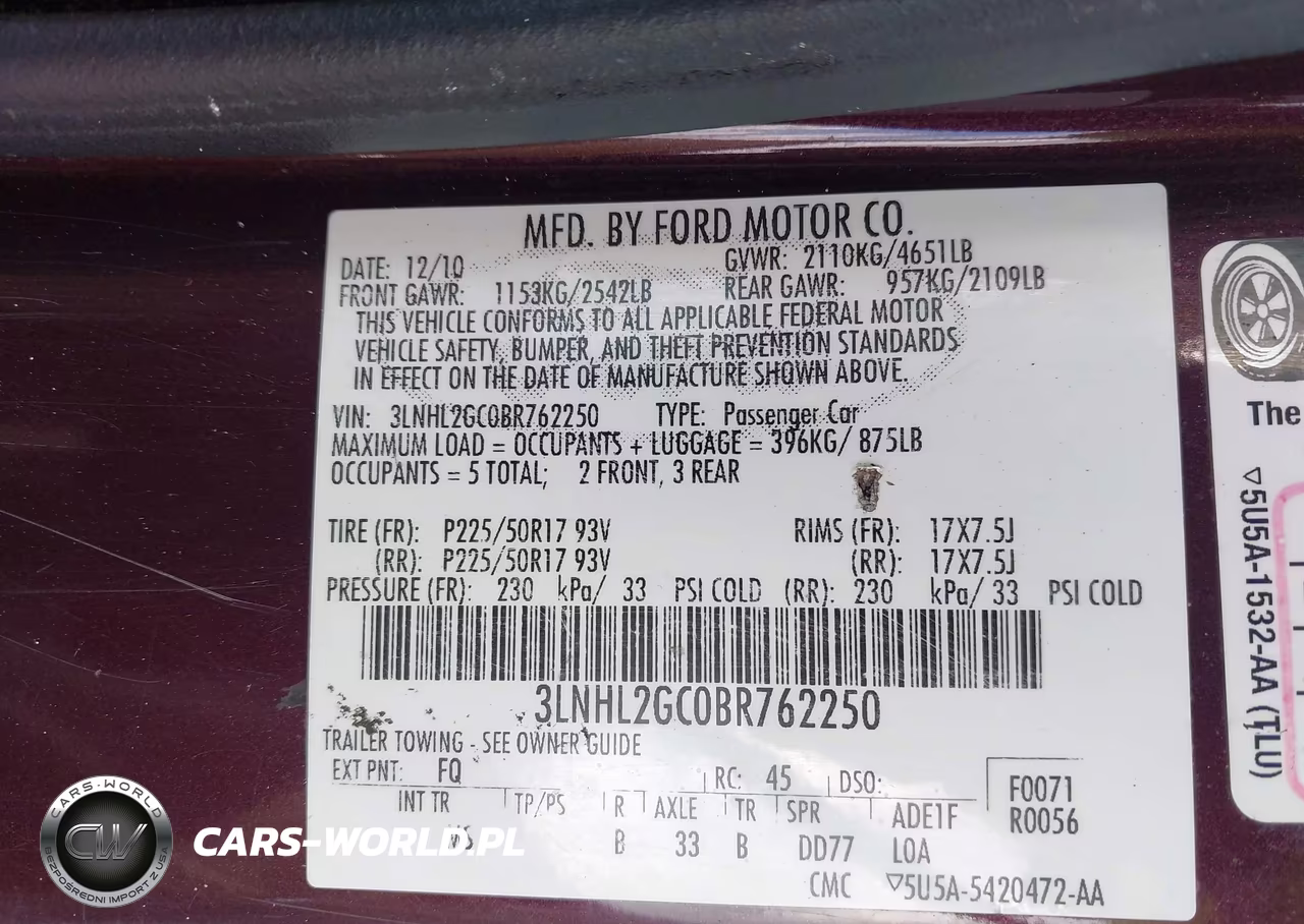 2011 Lincoln Mkz VIN:3LNHL2GC0BR762250 - 9