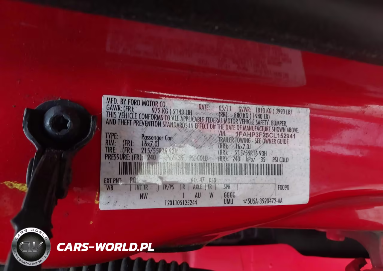2012 Ford Focus Se VIN:1FAHP3F25CL152941 - 9