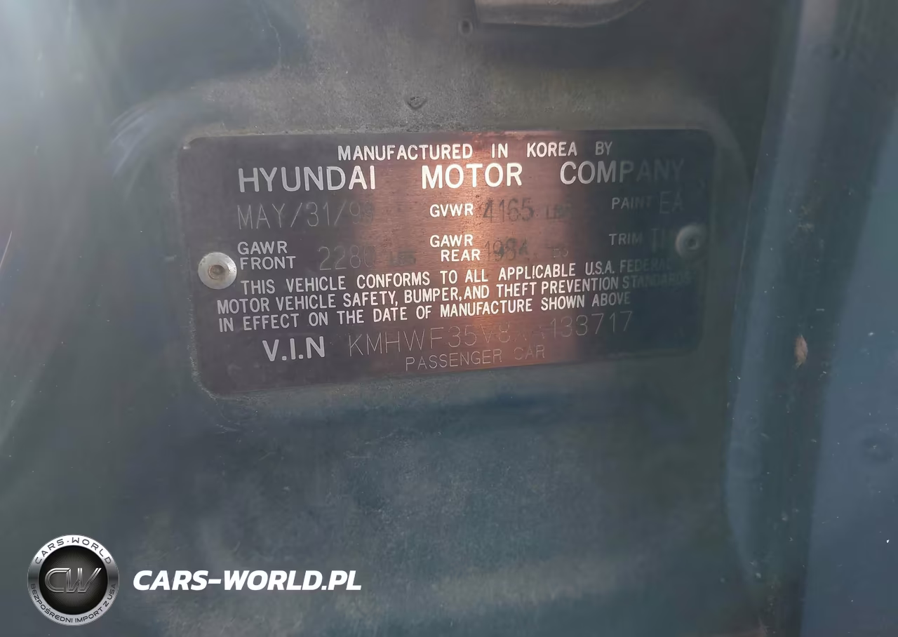 1999 Hyundai Sonata Gls VIN:KMHWF35V8XA133717 - 9