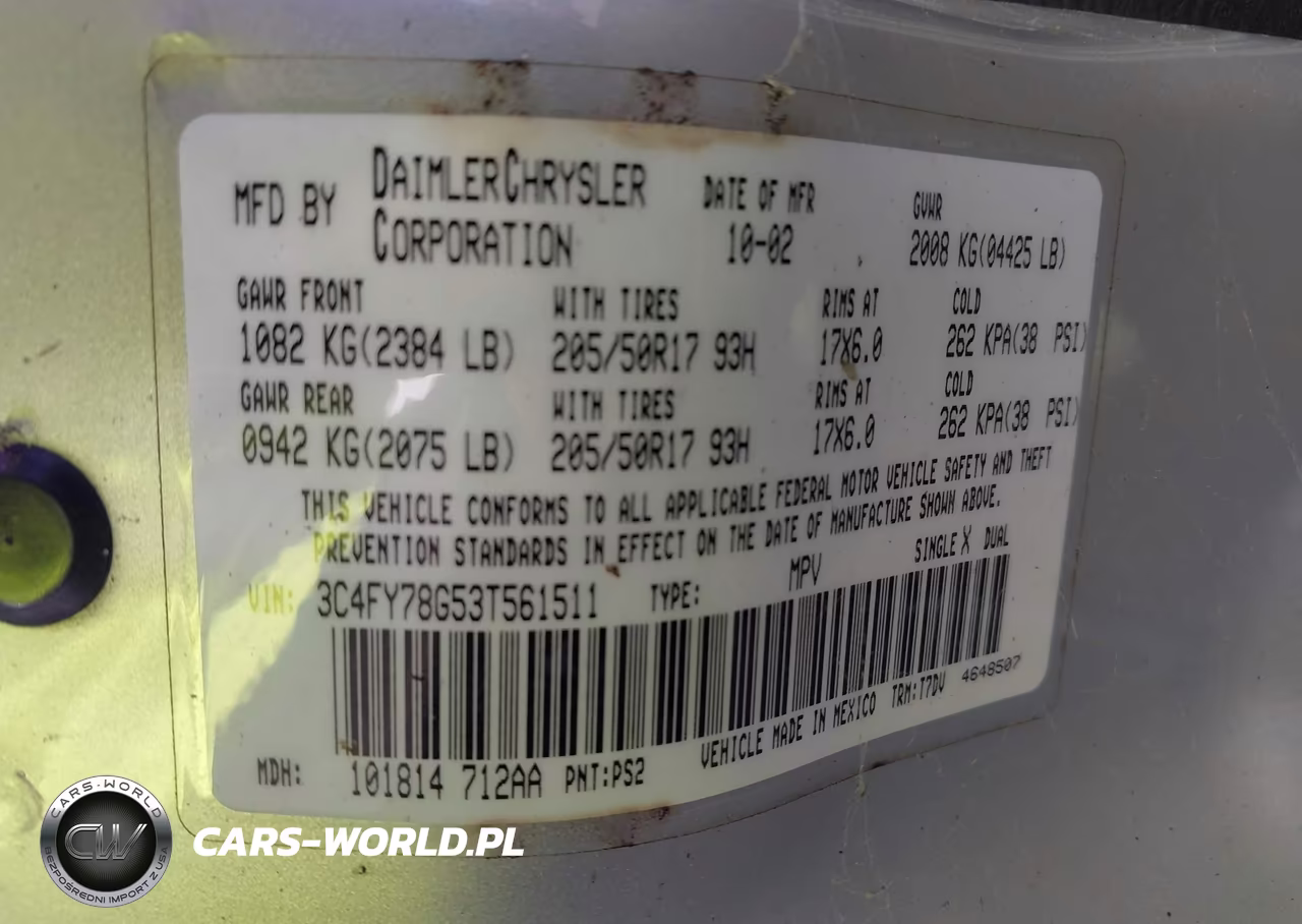 2003 Chrysler Pt Cruiser Gt VIN:3C4FY78G53T561511 - 9