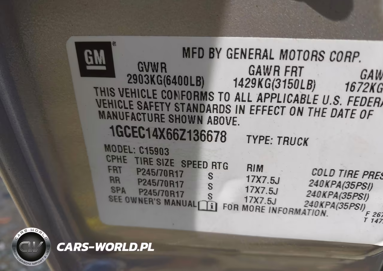 2006 Chevrolet Silverado 1500 Ls VIN:1GCEC14X66Z136678 - 9