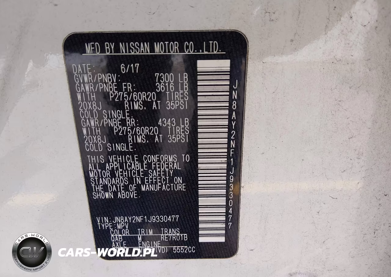 2018 Nissan Armada Platinum VIN:JN8AY2NF1J9330477 - 9