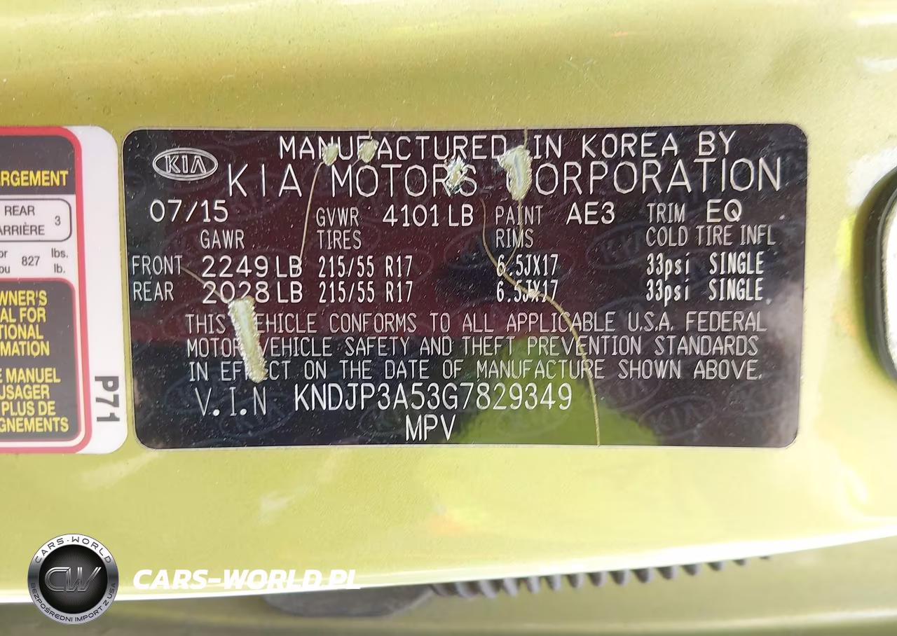 2016 Kia Soul + VIN:KNDJP3A53G7829349 - 9