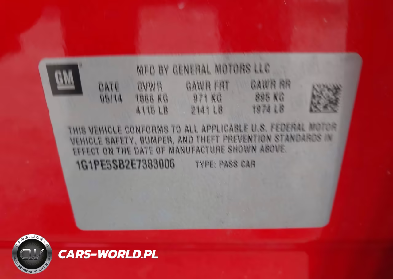 2014 Chevrolet Cruze 2Lt Auto VIN:1G1PE5SB2E7383006 - 9