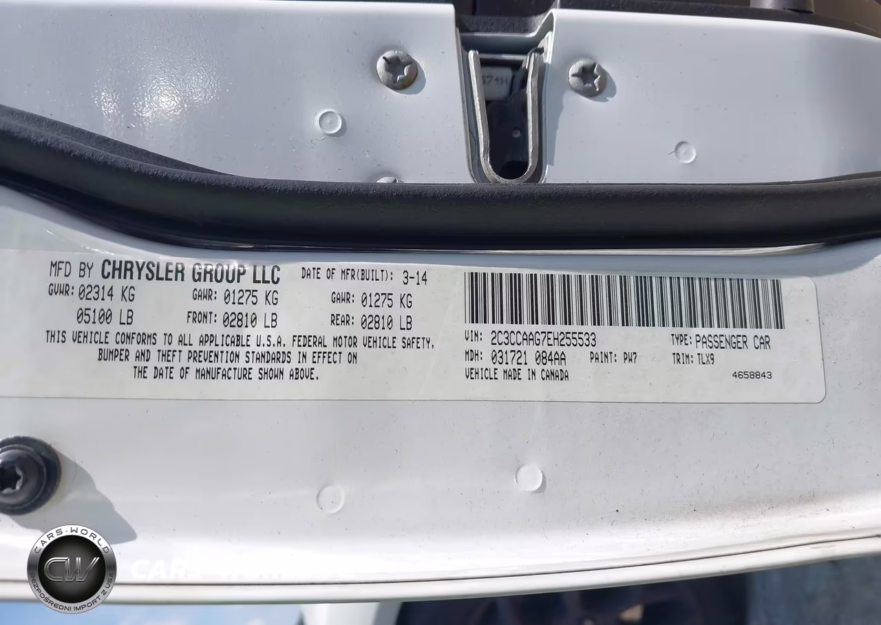 2014 Chrysler 300 VIN:2C3CCAAG7EH255533 - 9