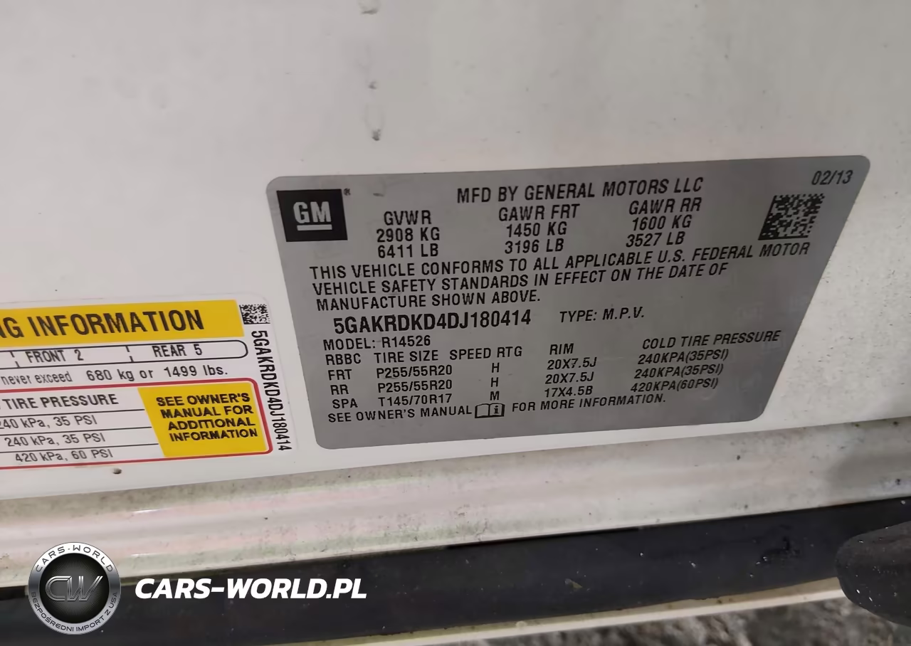 2013 Buick Enclave Premium VIN:5GAKRDKD4DJ180414 - 9