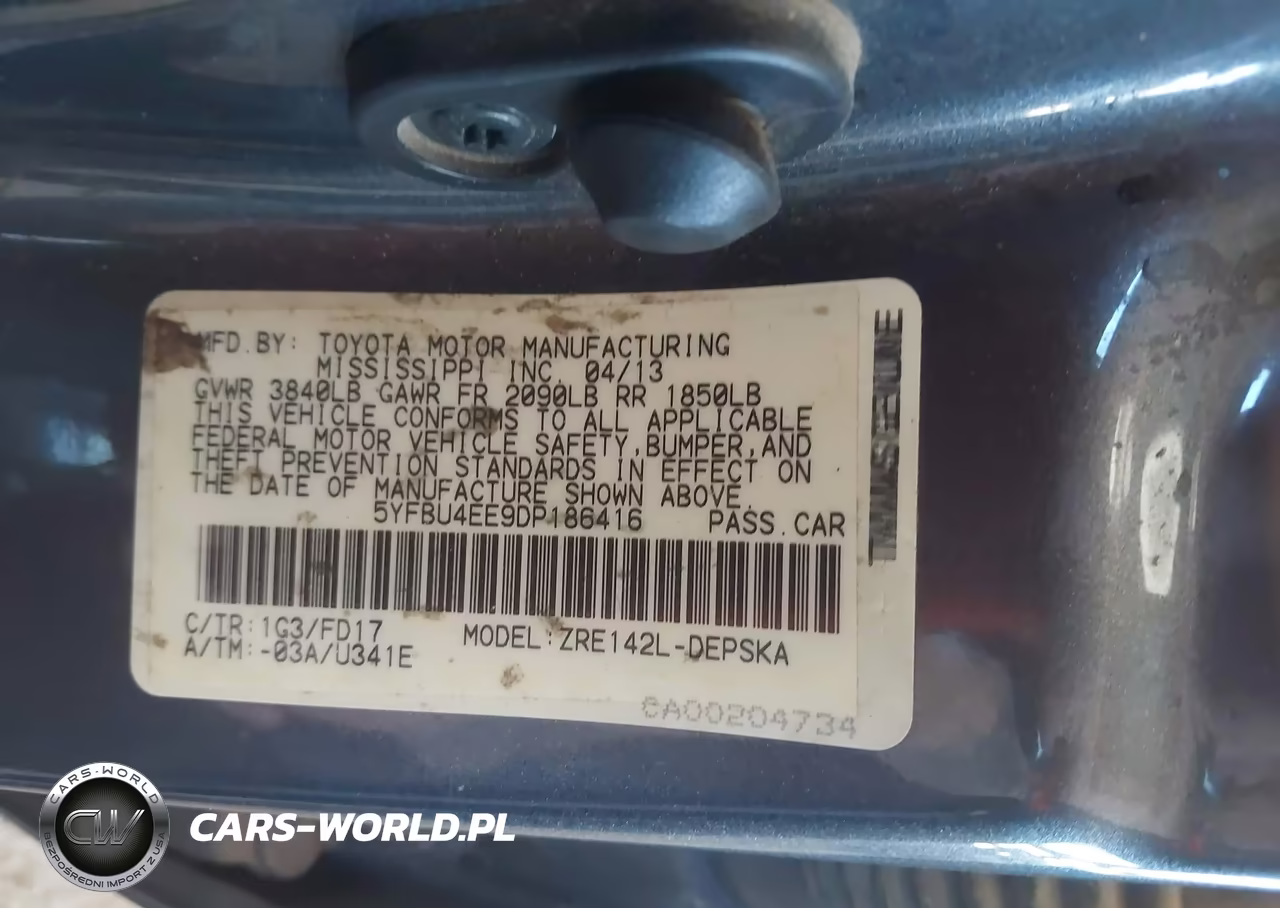 2013 Toyota Corolla S VIN:5YFBU4EE9DP186416 - 9