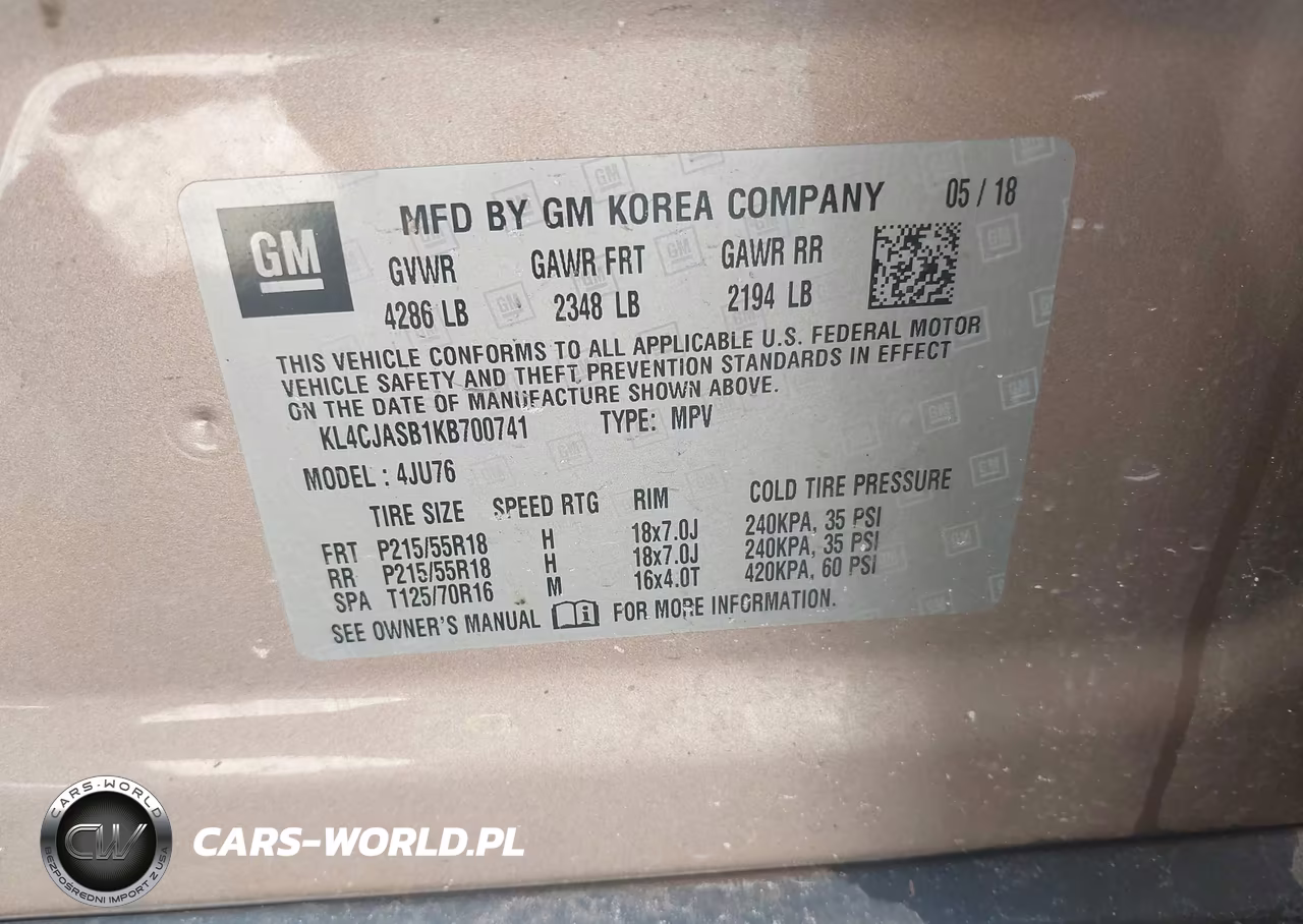 2019 Buick Encore Fwd Preferred VIN:KL4CJASB1KB700741 - 9