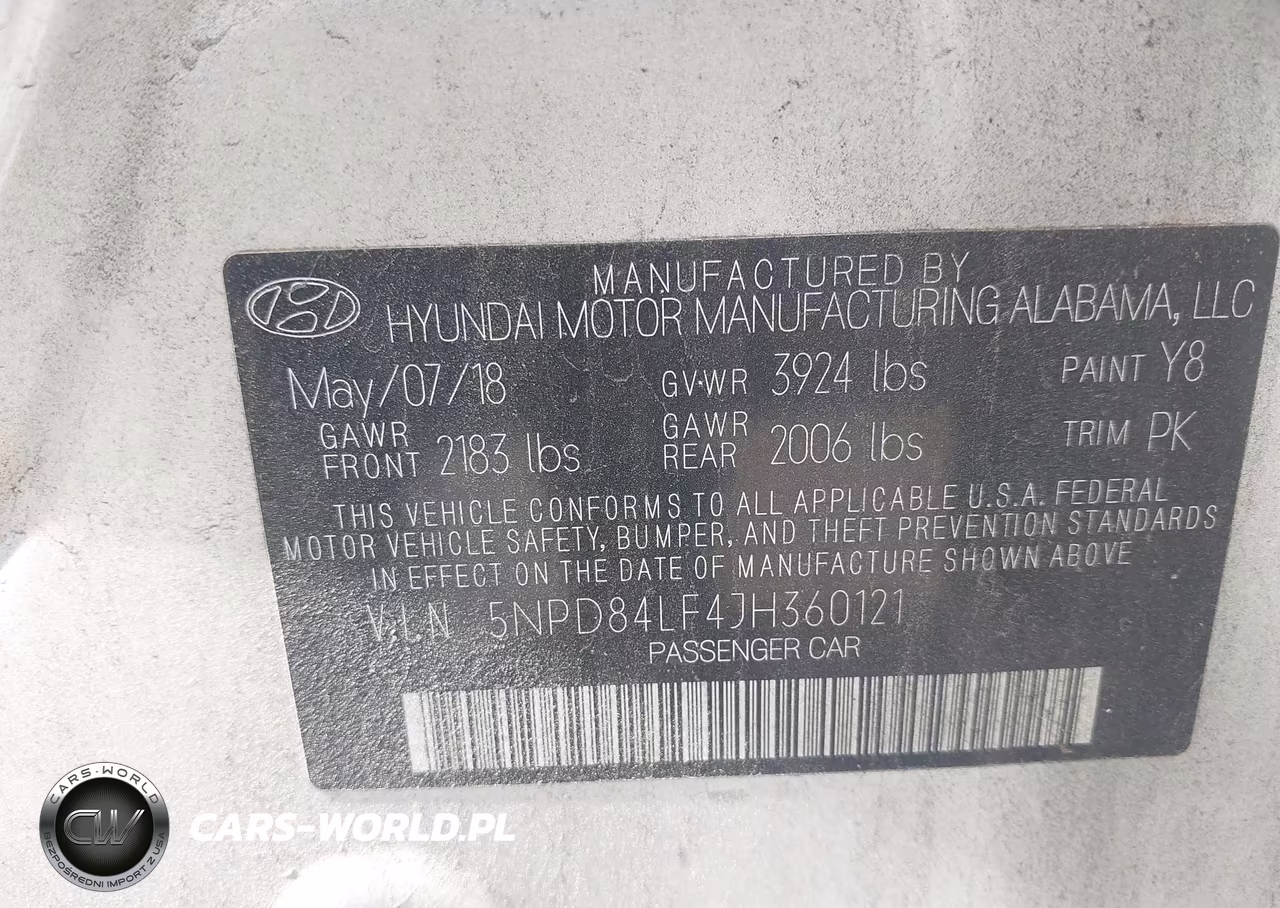2018 Hyundai Elantra Sel VIN:5NPD84LF4JH360121 - 9