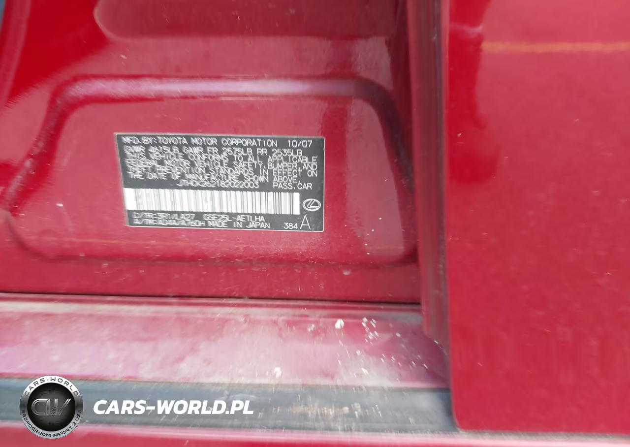 2008 Lexus Is 250 VIN:JTHCK262182022003 - 9