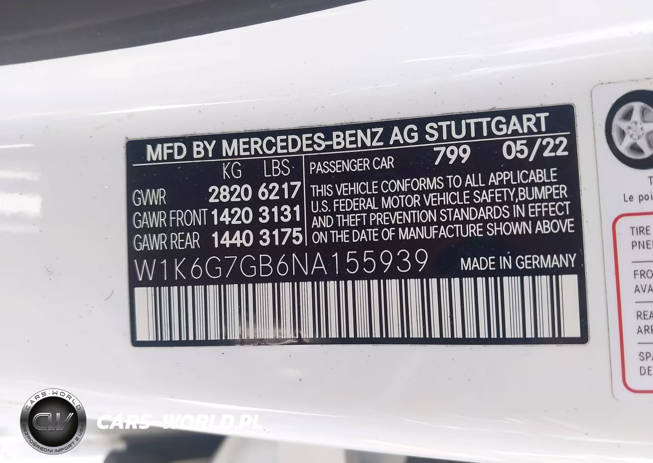 2022 Mercedes-Benz S 580 4Matic VIN:W1K6G7GB6NA155939 - 9