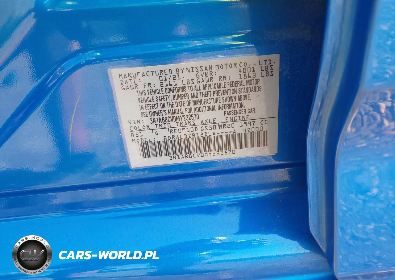 2021 Nissan Sentra Sv Xtronic Cvt VIN:3N1AB8CV0MY232570 - 9