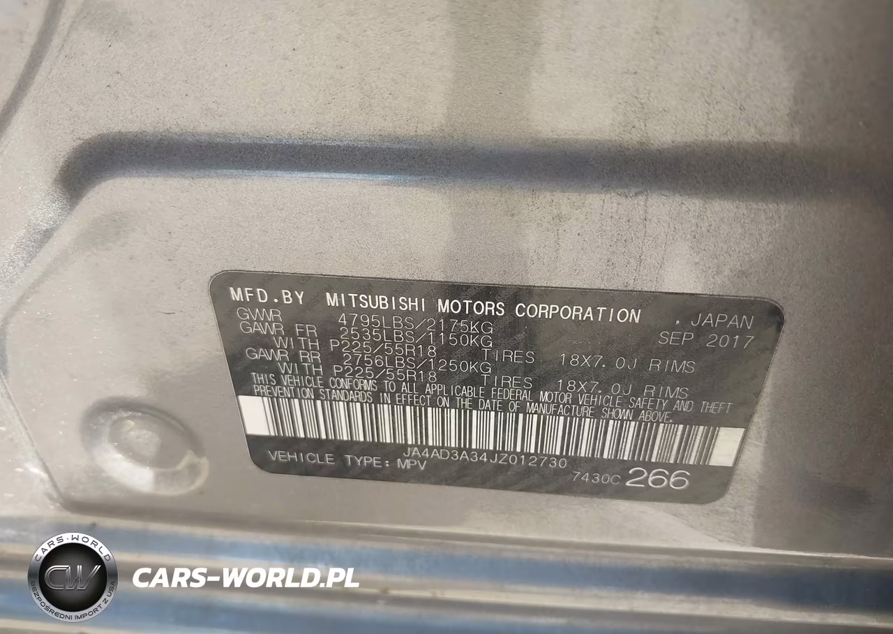 2018 Mitsubishi Outlander Sel VIN:JA4AD3A34JZ012730 - 9