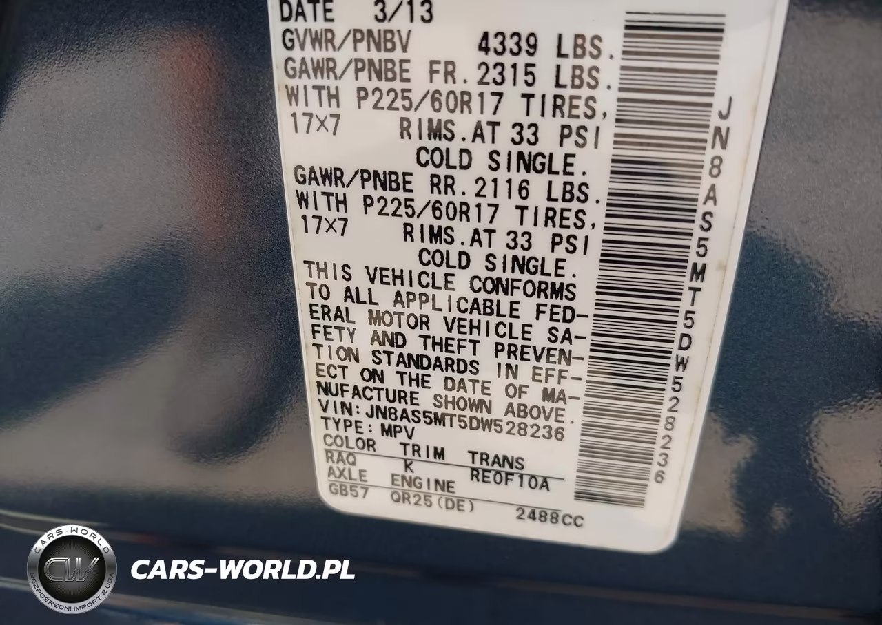2013 Nissan Rogue Sv VIN:JN8AS5MT5DW528236 - 9