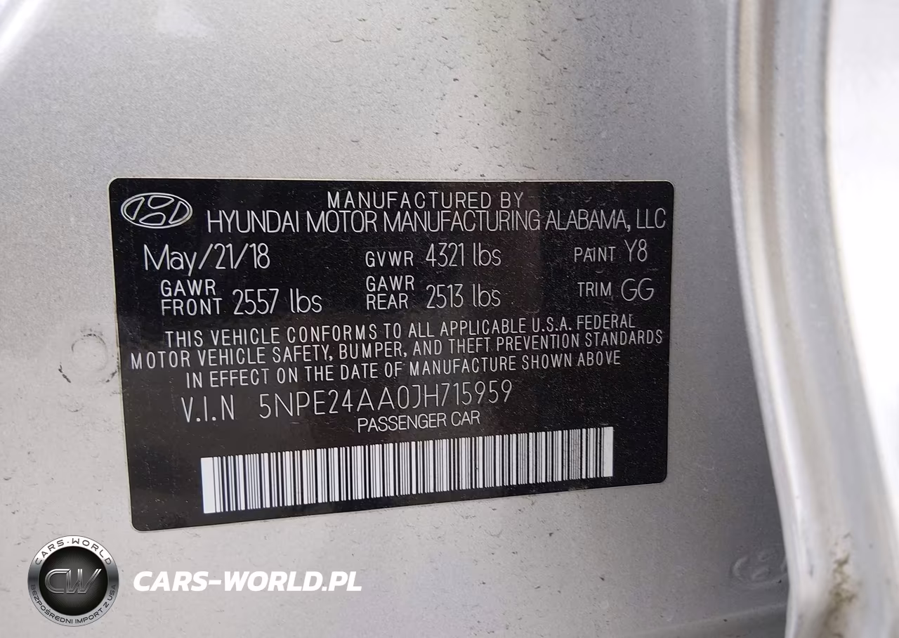 2018 Hyundai Sonata Eco VIN:5NPE24AA0JH715959 - 9