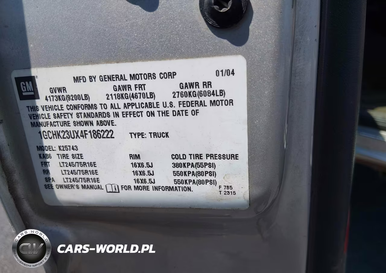 2004 Chevrolet Silverado 2500Hd Ls VIN:1GCHK23UX4F186222 - 9