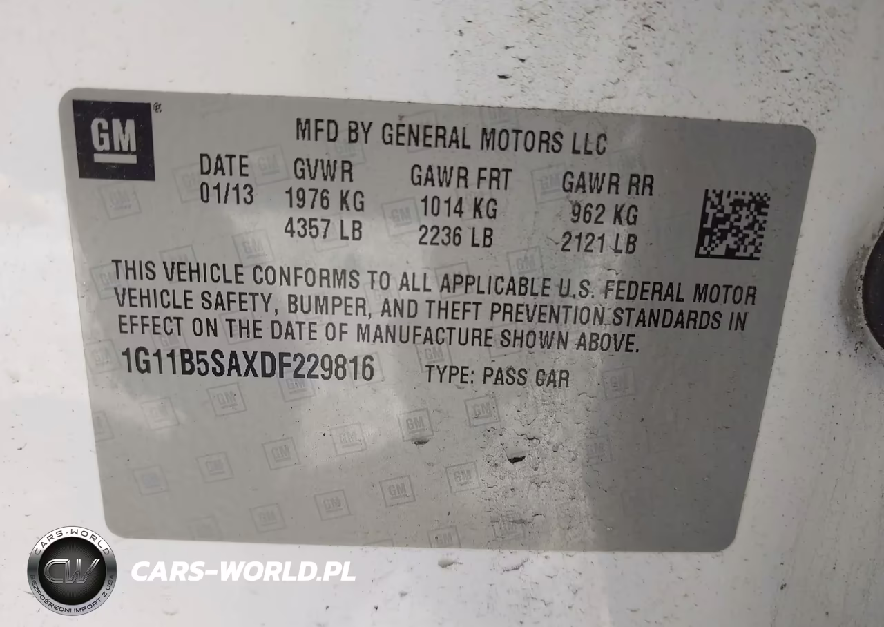 2013 Chevrolet Malibu 1Ls VIN:1G11B5SAXDF229816 - 9