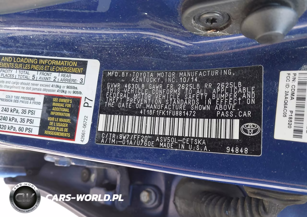 2015 Toyota Camry Se VIN:4T1BF1FK1FU881472 - 9