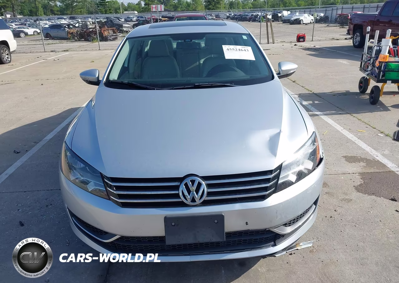 2012 Volkswagen Passat 2.5L Se VIN:1VWBP7A34CC010102 - 12