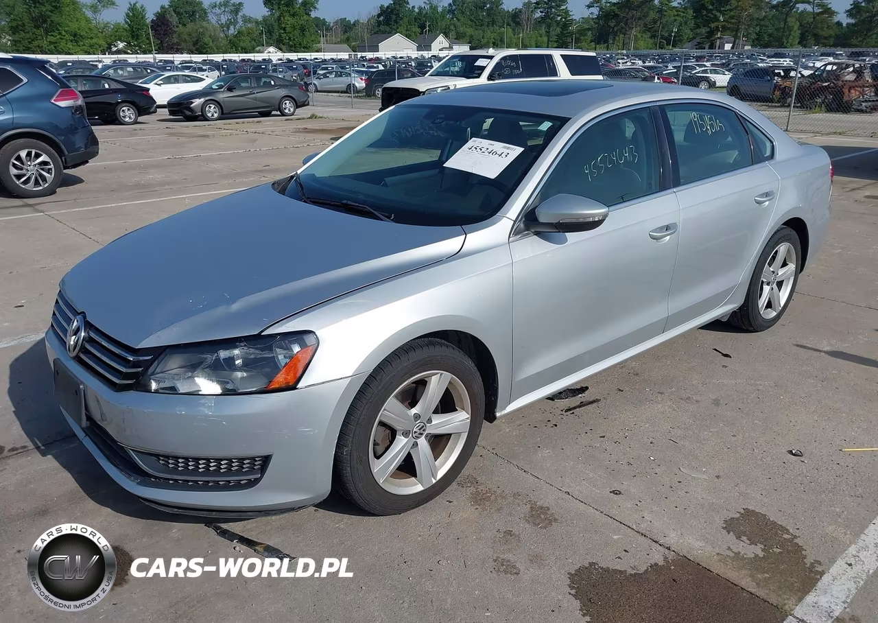 2012 Volkswagen Passat 2.5L Se VIN:1VWBP7A34CC010102 - 2