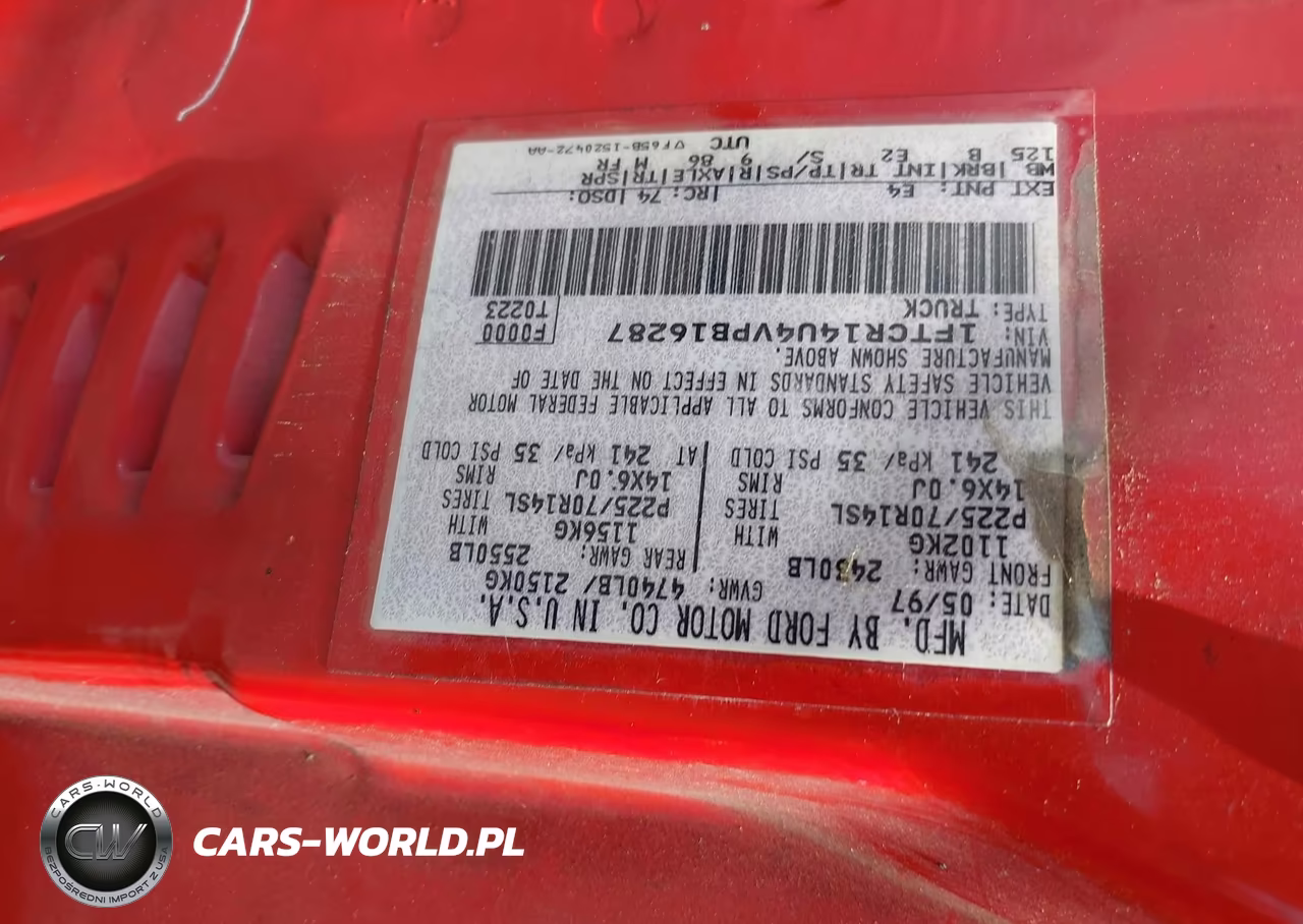 1997 Ford Ranger Splash-Xl-Xlt VIN:1FTCR14U4VPB16287 - 9