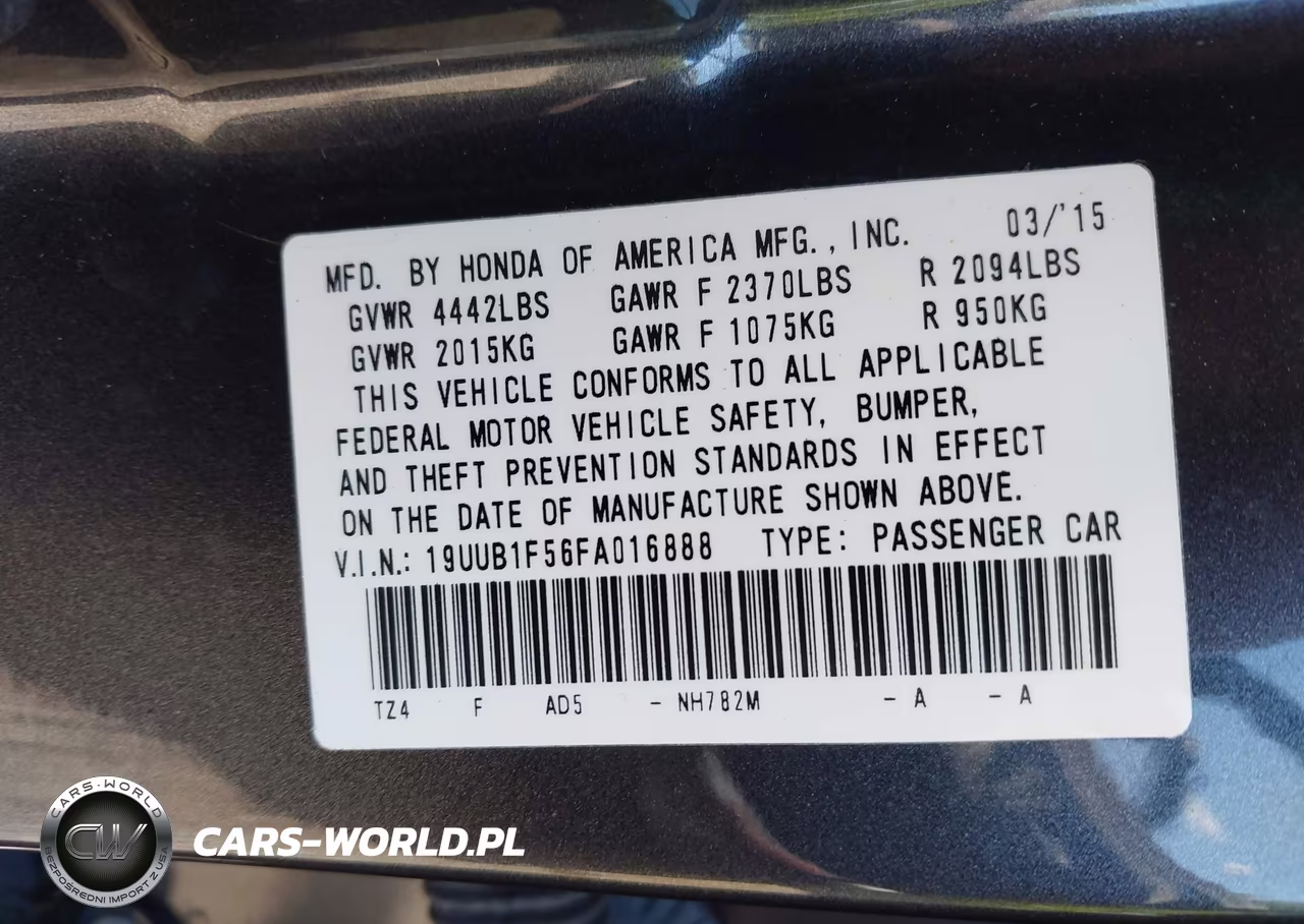 2015 Acura Tlx Tech VIN:19UUB1F56FA016888 - 9