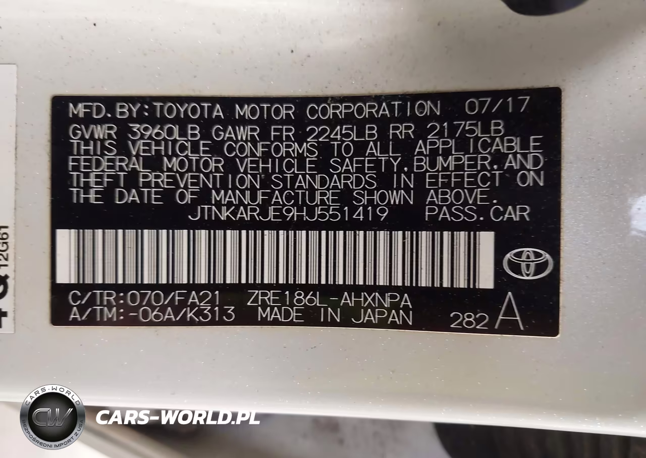 2017 Toyota Corolla Im VIN:JTNKARJE9HJ551419 - 9