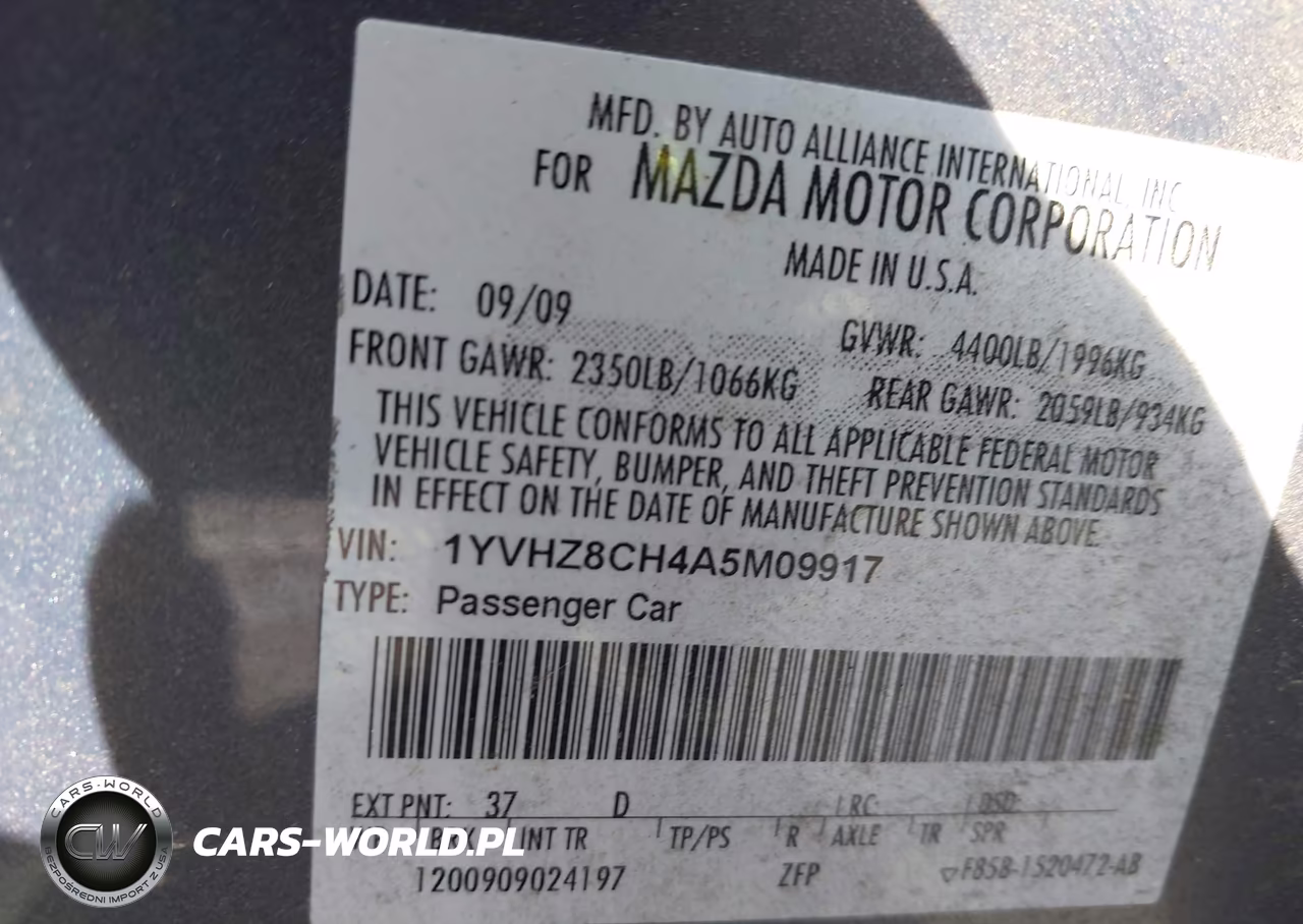 2010 Mazda Mazda6 I Touring Plus VIN:1YVHZ8CH4A5M09917 - 9