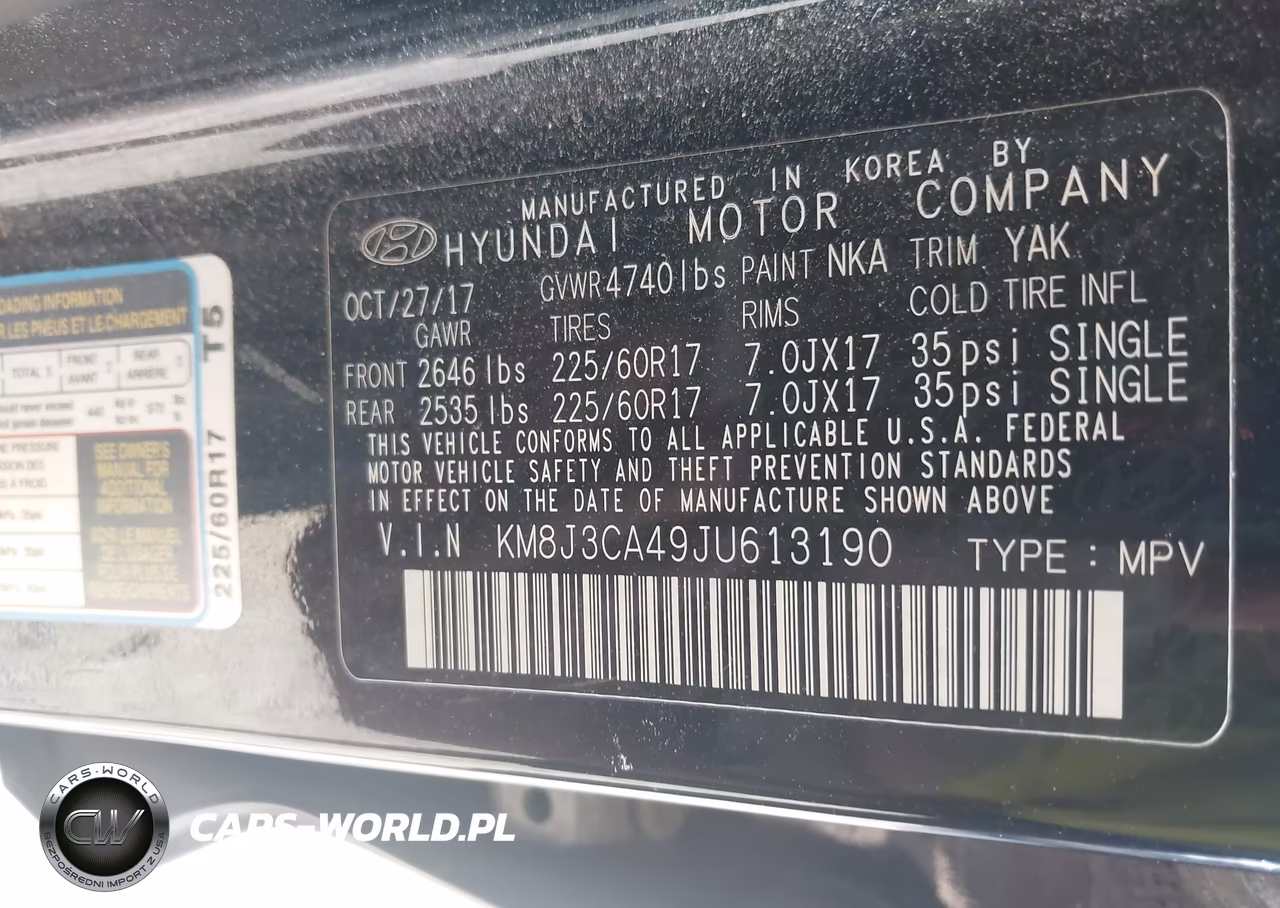 2018 Hyundai Tucson Sel Plus VIN:KM8J3CA49JU613190 - 9