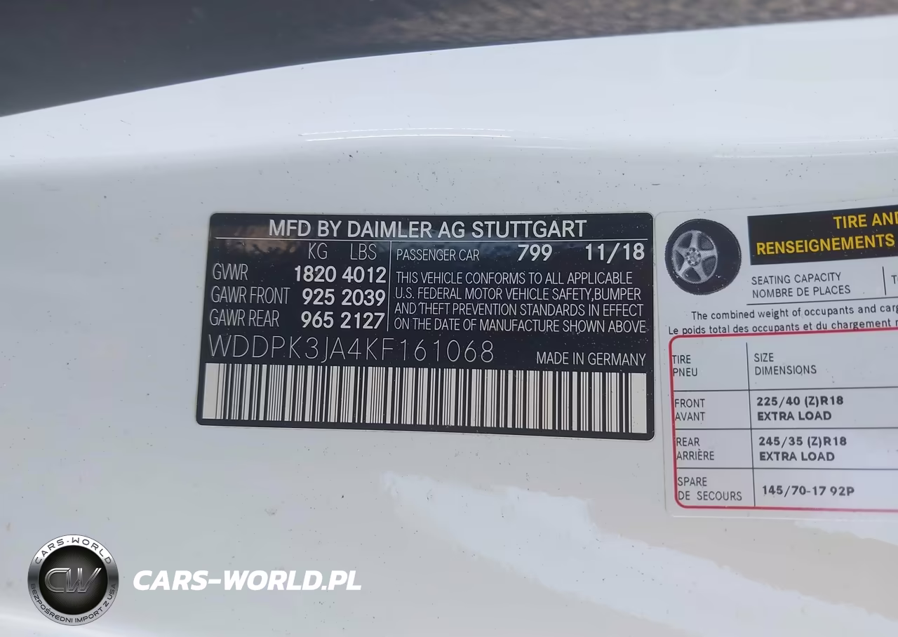 2019 Mercedes-Benz Slc 300 VIN:WDDPK3JA4KF161068 - 9